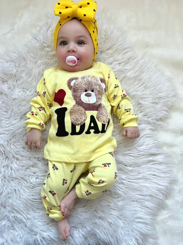 Love ayıcıklı pijama takımı 